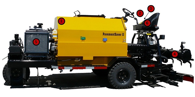 Самоходная машина для нанесения защитных текстурных эмульсий  PavementSaver 2